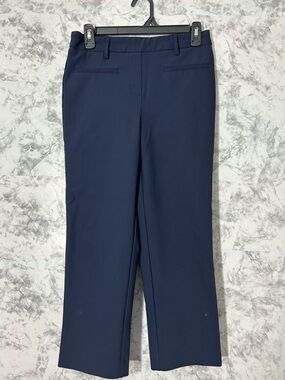 Rachel Zoe Navy Straight-Leg Dress Pants